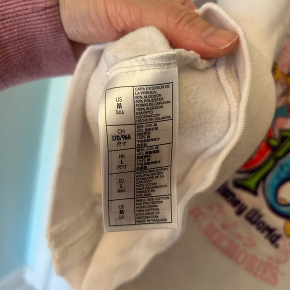 Disney Mickey Mouse Fantasia white sweatshirt 2016 - Picture 10 of 14